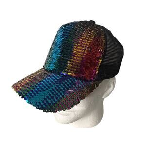Flip It! Sequin Hat OS Adjustable NWT
